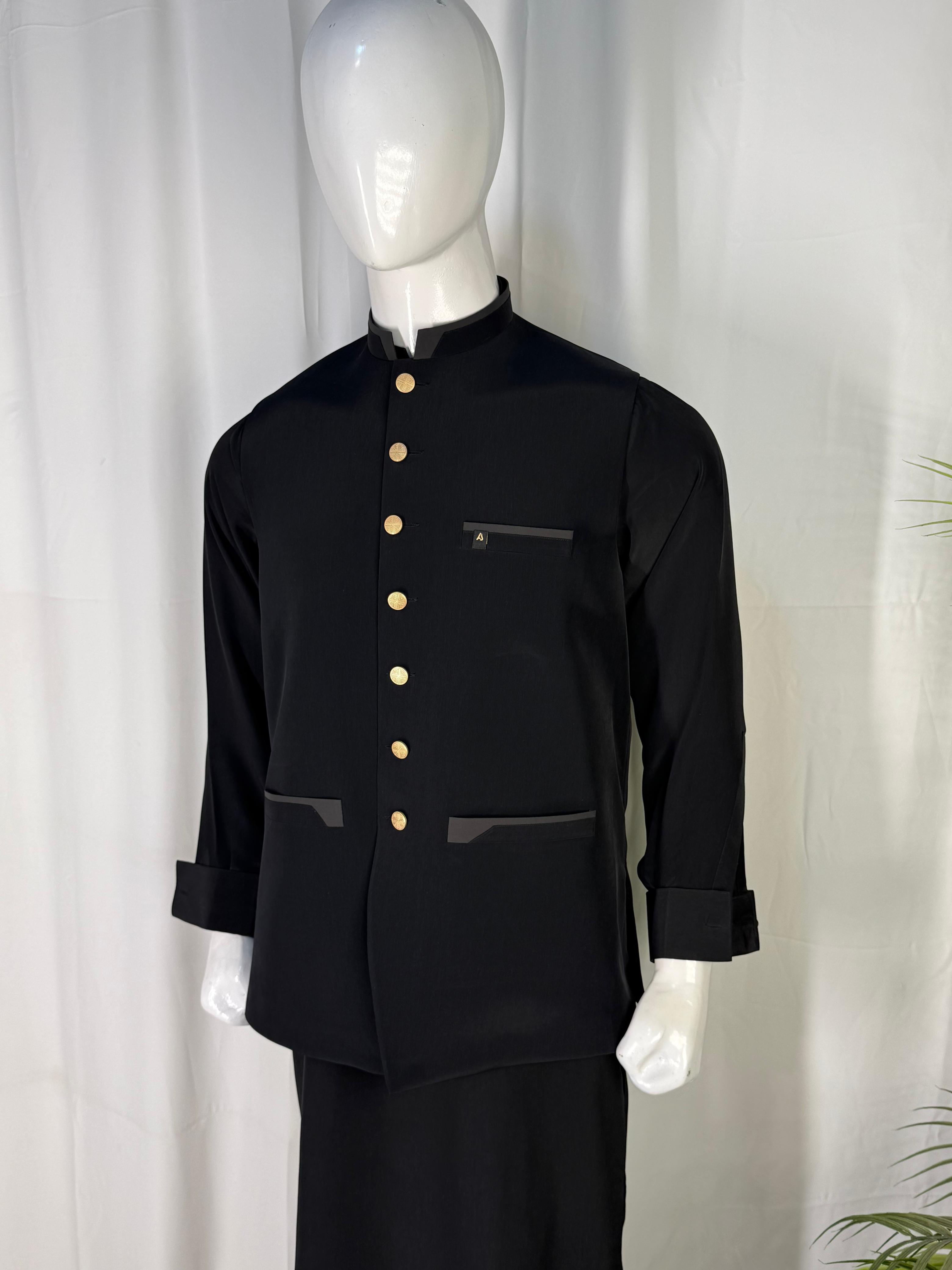 Black Boski Suit with Waistcoat