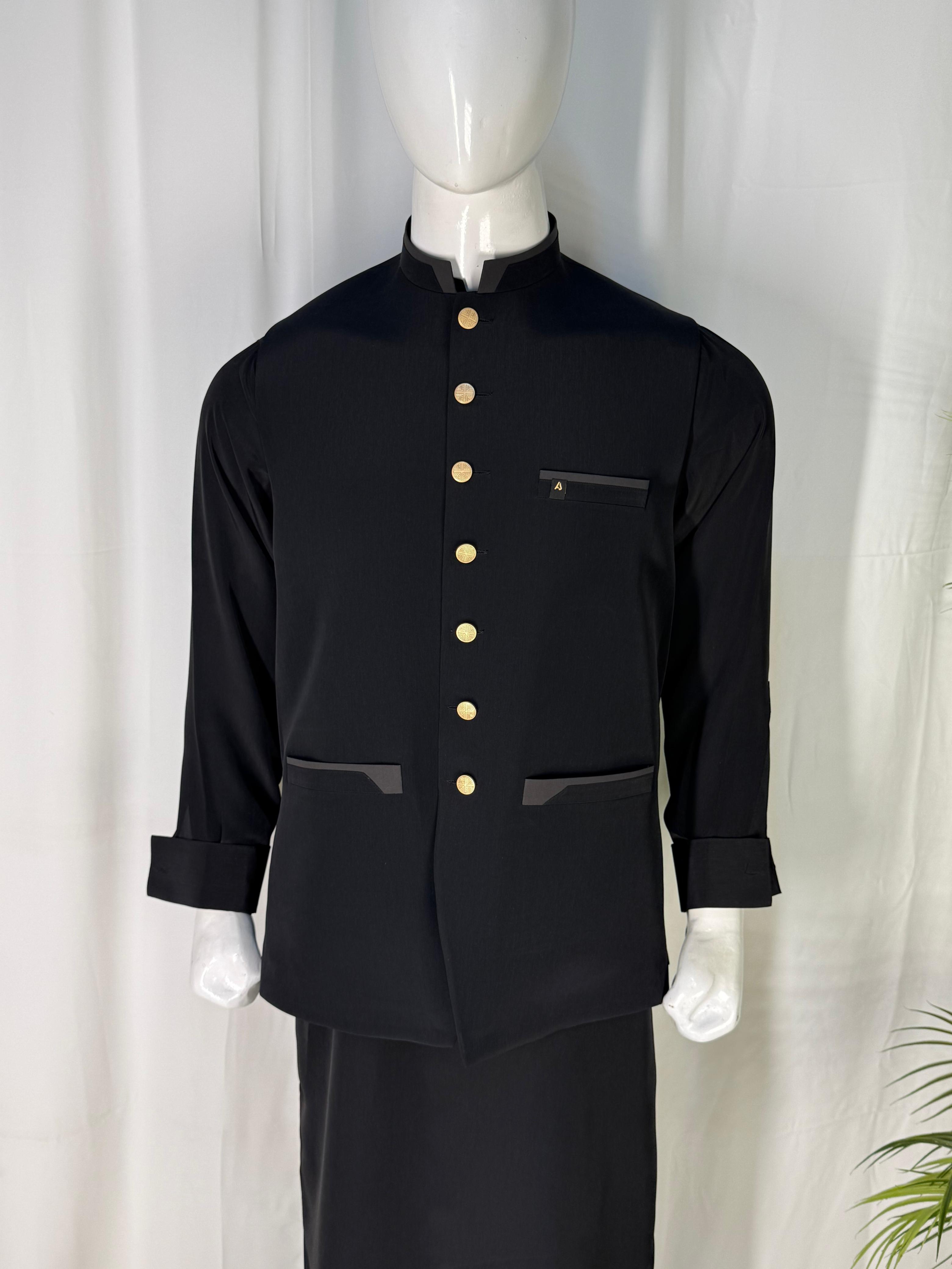 Black Boski Suit with Waistcoat