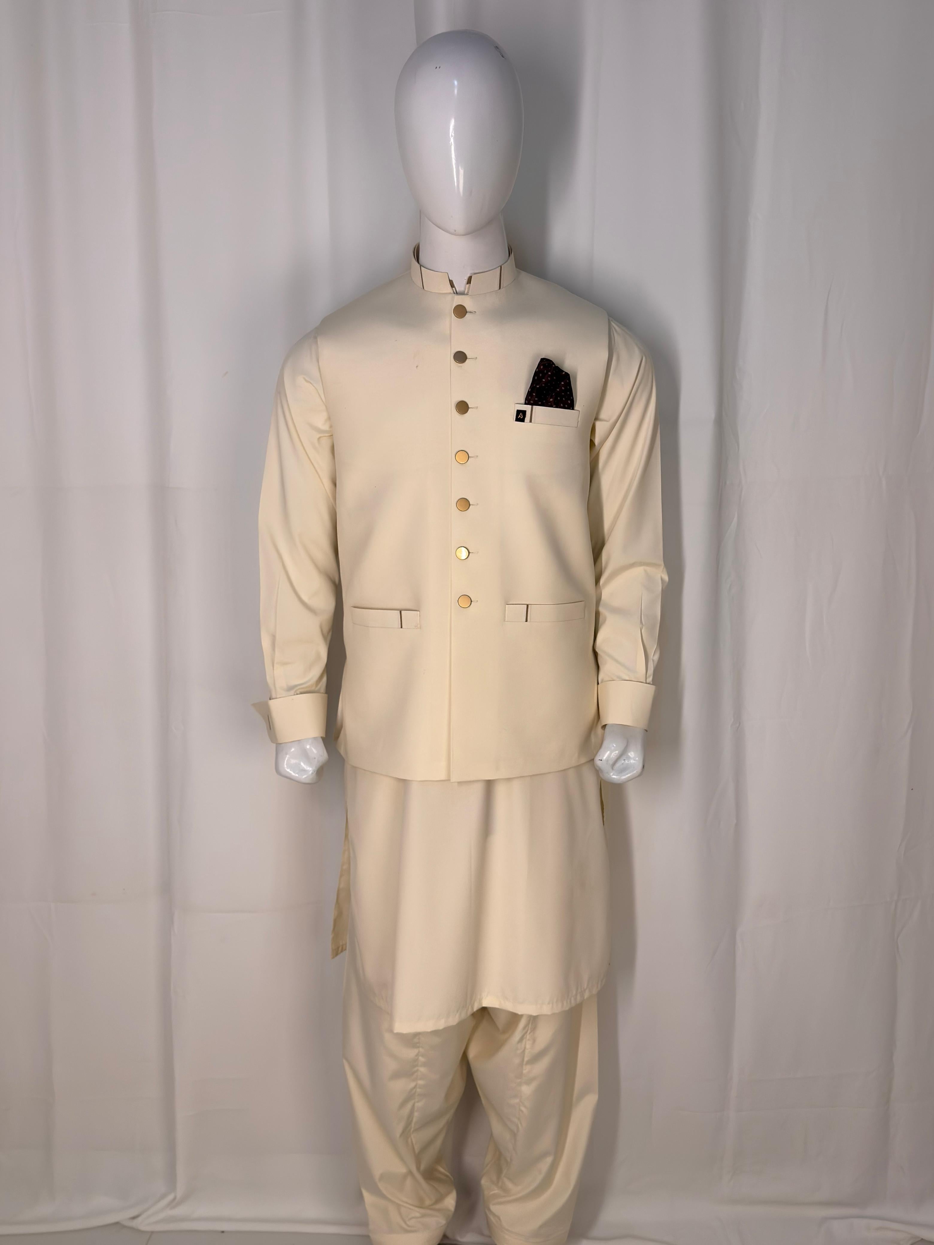 Careem Wash & Wear Suit with Waistcoat
