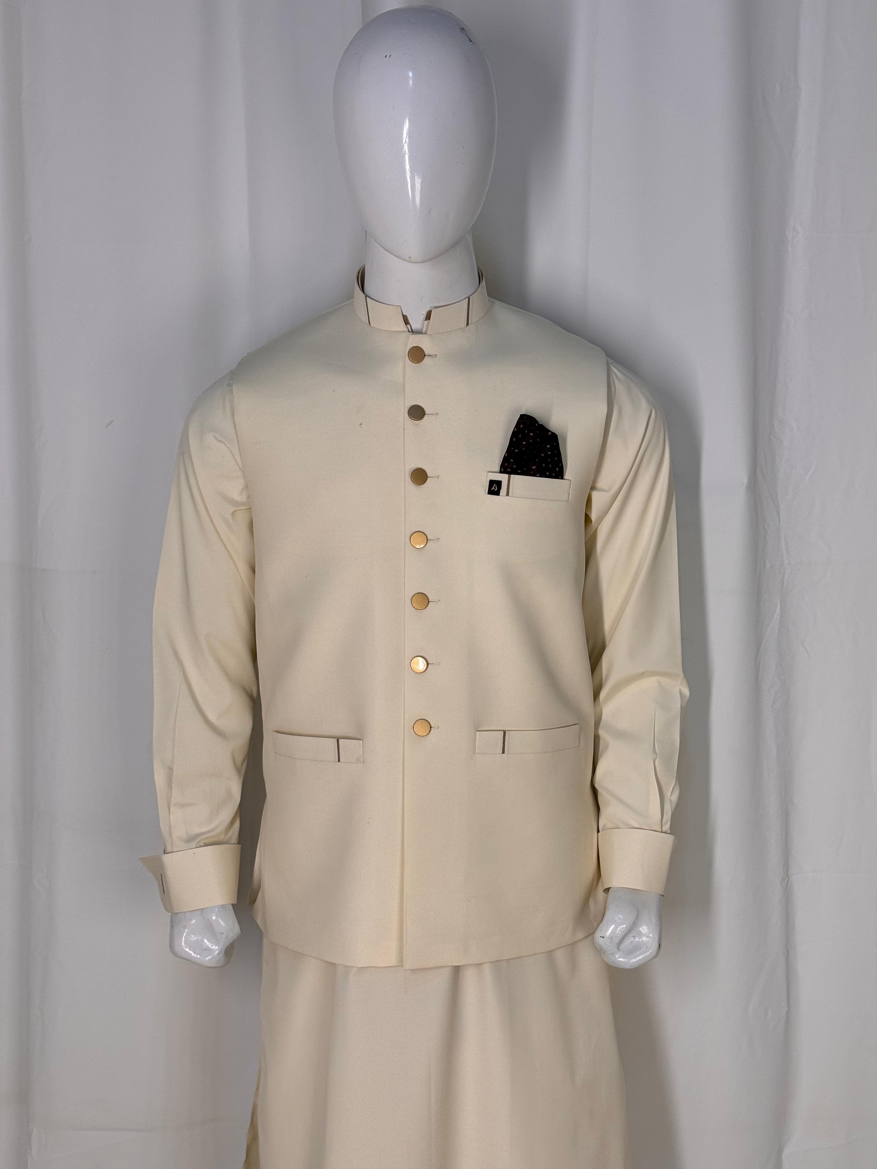 Careem Wash & Wear Suit with Waistcoat