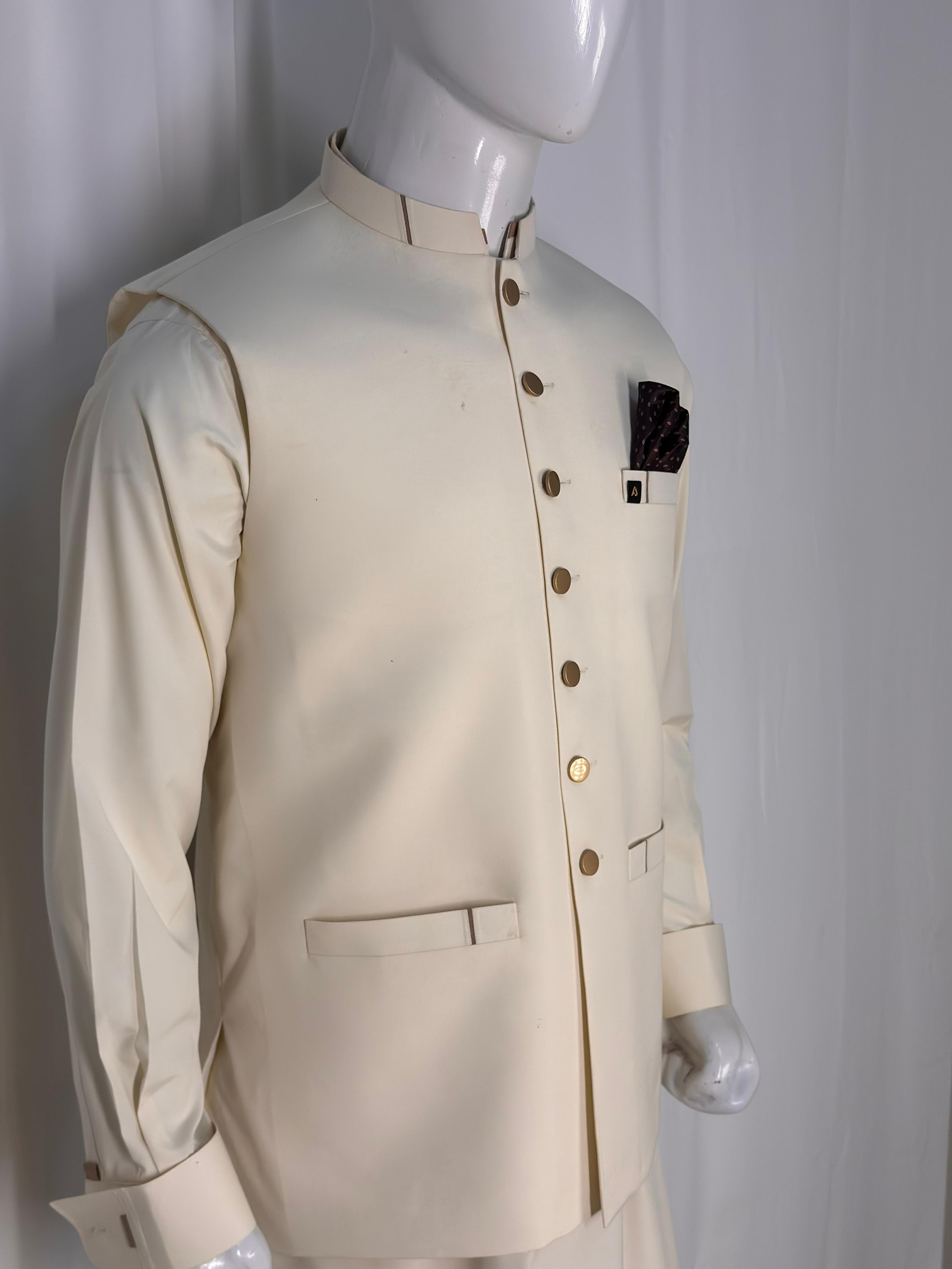 Careem Wash & Wear Suit with Waistcoat